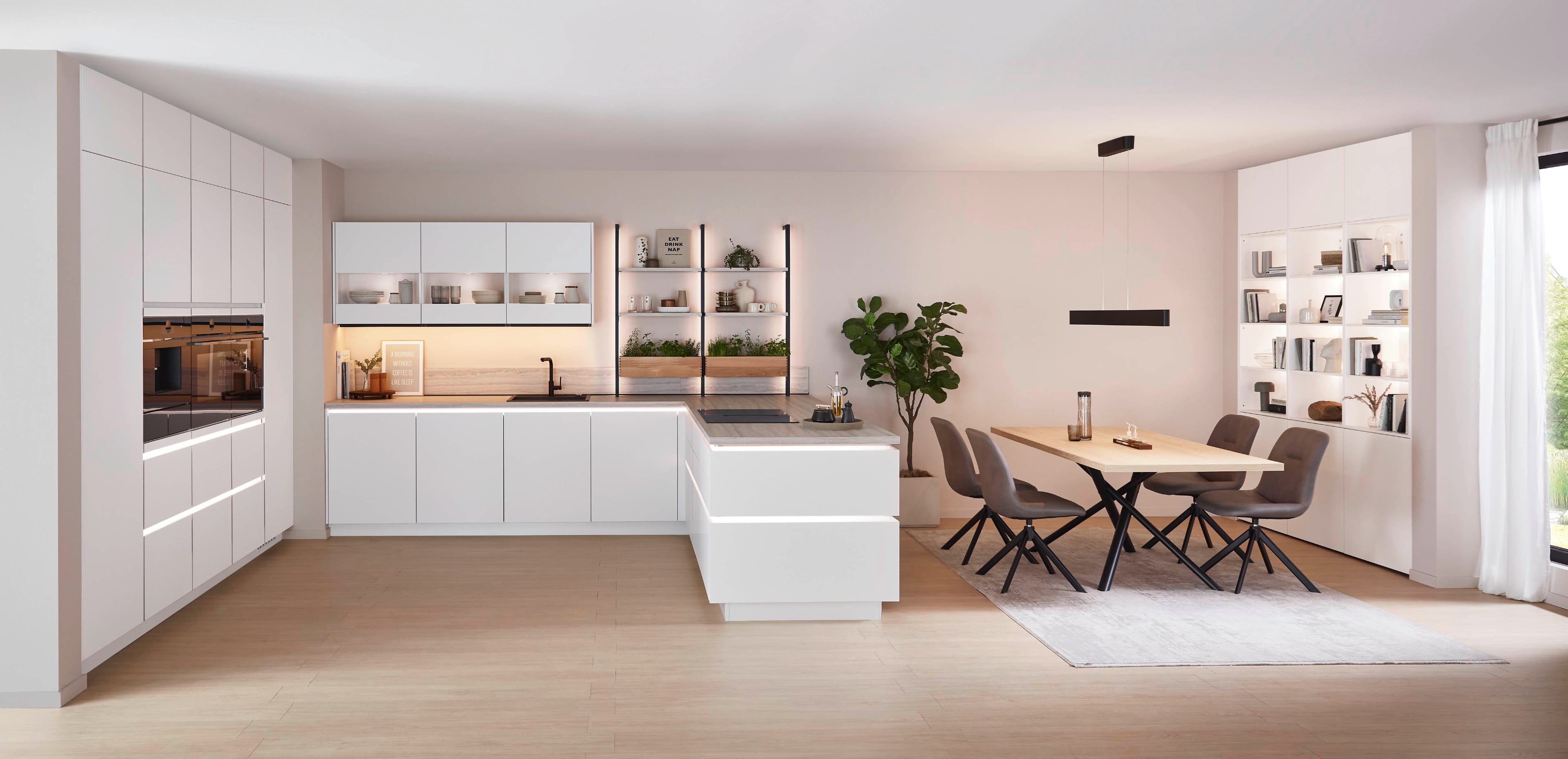 Moderne Küche als Hintergrund